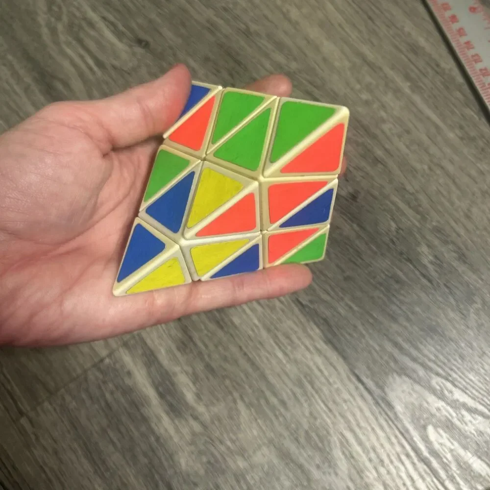 Vintage 1980's  Pyraminx Pyramid Triangle Puzzle Toy Not Rubik's Cube by Tomy